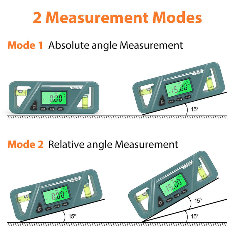 #A Digital Protractor Angle Finder Inclinometer Magnets Level Angle Measuring To