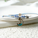 Valentine's Day present Hand Chain Moon Rope Bracelet Couples Bracelet