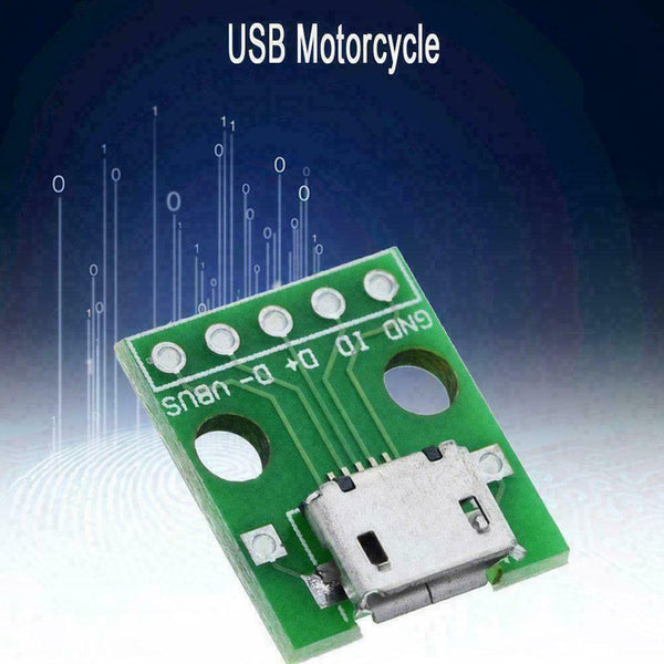 2020 USB Micro Female Socket Breakout Board 2.54mm Adapter Connector Hot?? O1B1