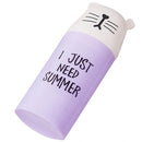 Cartoon Toothpaste Organizer Toothbrush Case Bathroom Storage Box (Purple) Newly