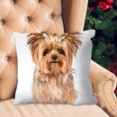 Crown Dog Print Linen Pillowcase Cushion Pillow Cover for Bed Sofa Car Throw