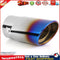 Burnt Blue Straight Stainless Steel Car Auto Exhaust Tip Muffler Silencer Newly