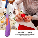 12.5cm Plastic Handle Thread Cutter Seam Ripper Stitch Unpicker wth Cover Newly