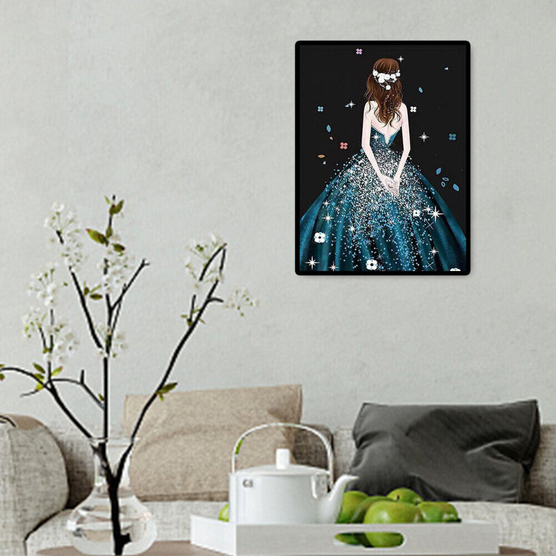 5D Full Round Drill Diamond Painting Girl DIY Cross Stitch Mosaic Rhinestone Art