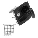 Recessed Carbon Steel Toolbox Lock with Folding Drop T Handle for Trailer Carava