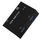 VGA Switch Box Video Converter 2-in-1 Out Switcher Splitter for PC Projector