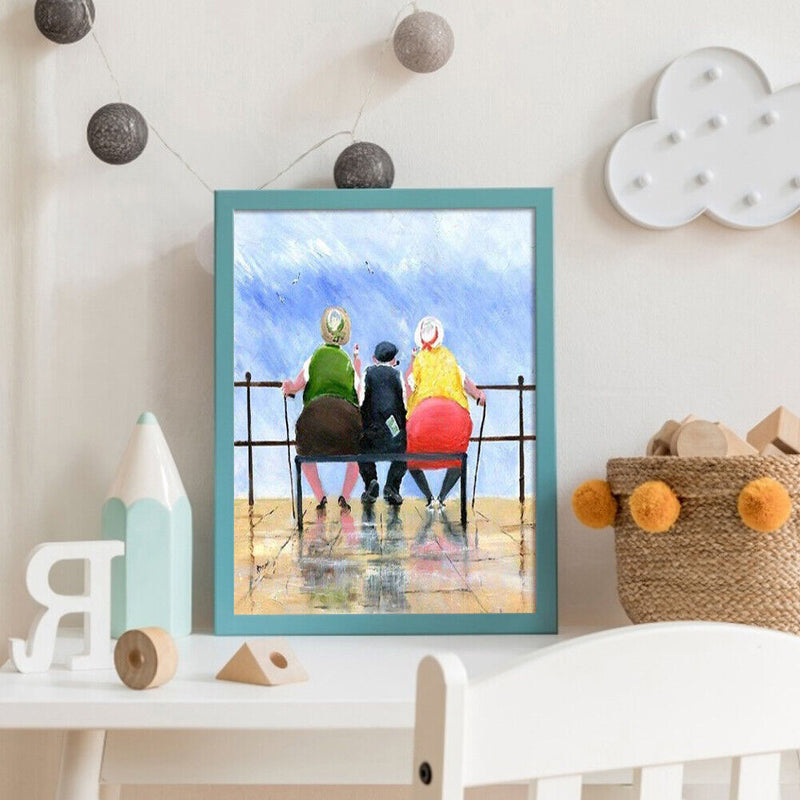 Old Ladies 40x50cm Oil Paint By Numbers Picture DIY Painting SXD216010