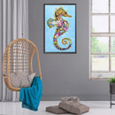 5D Diamond Painting Kit DIY Hippocampus Partial Special Shape Drill Mosaic Ar