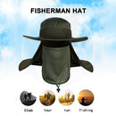 Fishing Hat Outdoor UV Protection Sunshade Big Brim Solid Camping Hiking Caps
