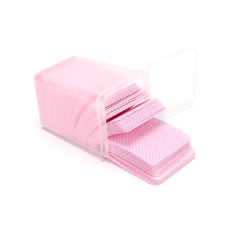 #A 200pcs Wipes Paper Cotton Eyelash Extension Glue Remover Bottle Mouth Cleanin