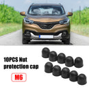10pcs M6 Dome Plastic Hexagon Bolt Nut Protection Caps for Car Motorcycle Newly