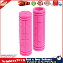 2x Rubber Bike Handlebar Grips Anti-Skid Fixed Gear Bicycle Grips (Pink) Newly