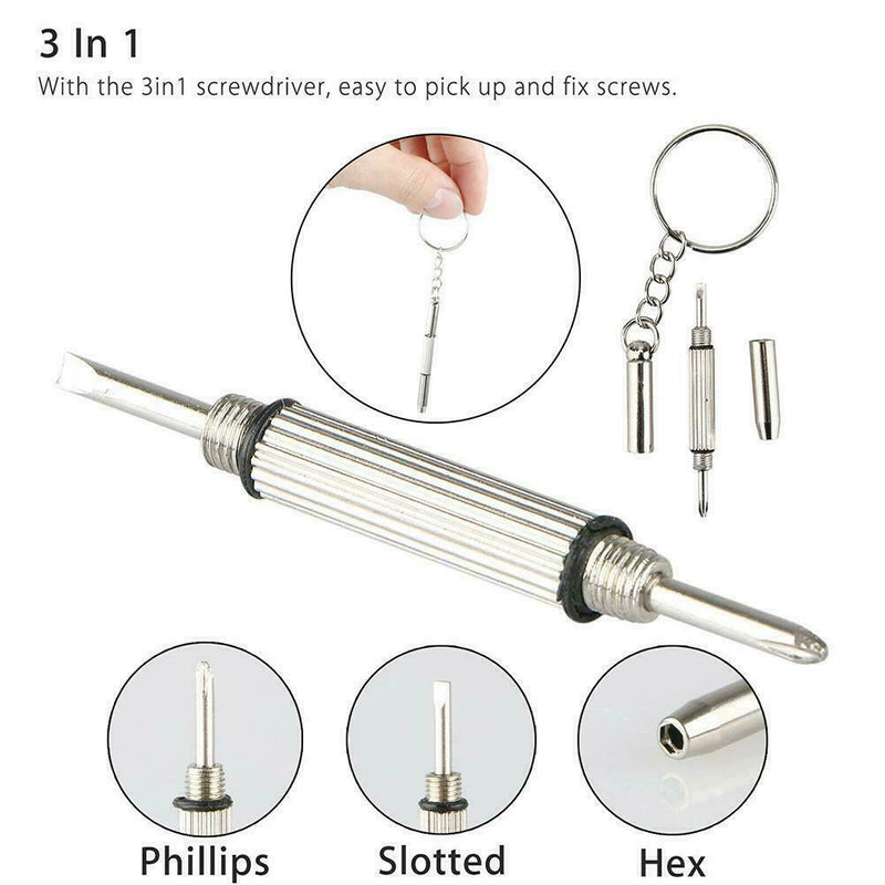 1*Eye Glasses Repair Tool Screw Nose Pad Nut Optical For Eyeglass Kit I7W0