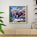 Pterodactyl and Wolf Diamond Painting 5D DIY Full Round Drill Rhinestone