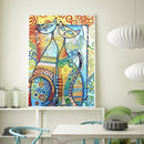5D DIY Special Shaped Diamond Painting Cat Embroidery Mosaic Kit Home Wall Decor