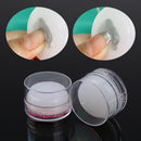 and Detachable Clear Jelly Nail Art Diamond Design Nail Stamper Scraper Set