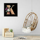 DIY Full Round Drill Diamond Painting letter K Mosaic Rhinestone Craft