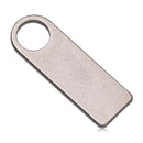 Titanium Alloy Blank Titanium Plate Keyring Pendant Anti-Lost Pet DIY Name Tag
