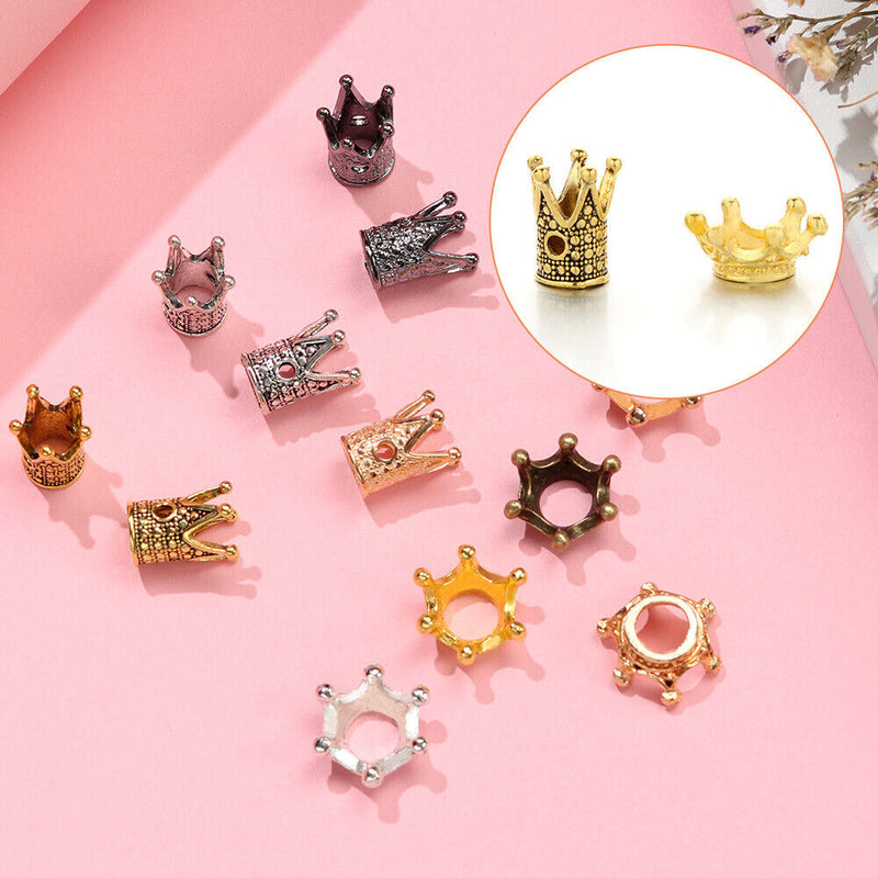 DIY Fitting Spacer Beads King Crown Beads Jewelry Making Supplies Pendants