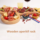 Wooden Serving Tray Special Shaped Ornament Appetizer Snack Dish Plate (L)