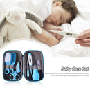8pcs Newborn Care Kit Nail Thermometer Grooming Clipper Scissors (Blue)