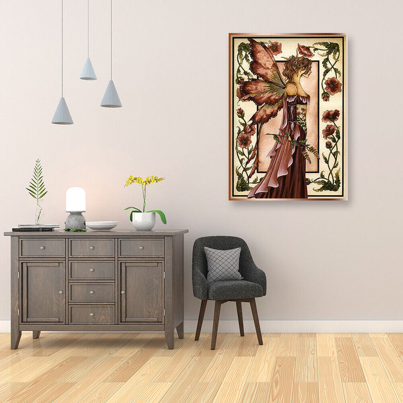Special Shaped Butterfly Fairy 5D DIY Diamond Painting Part Drill Home Art