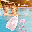 Anti-noise Waterproof Swimming Protective Earplugs + Nose Clip Kits (Pink) Newly