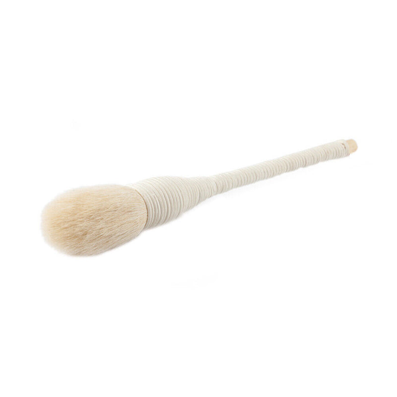 1pc Ratten Cosmetic Brush Soft Wool Powder Blush Brush Makeup Tools (White)
