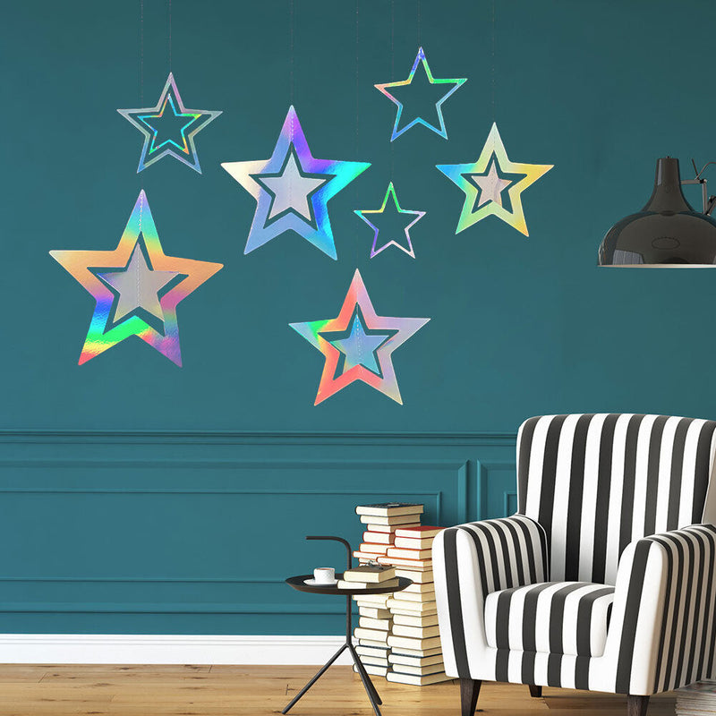Star Paper Garland Ornaments Birthday Party DIY Wedding Decor (Star 1) Newly
