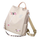 Women Backpack Flower Embroidery Shoulder School Bags Anti-theft Travel Bagpack
