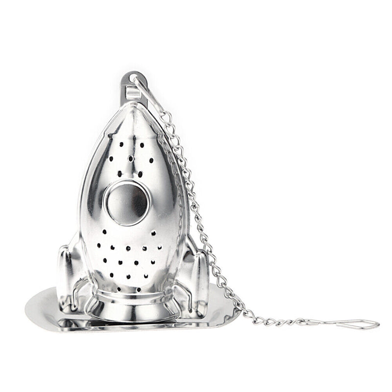 1pc Rocket Shape Tea Infuser Diffuser Loose Leaf Strainer Spice Filter Newly