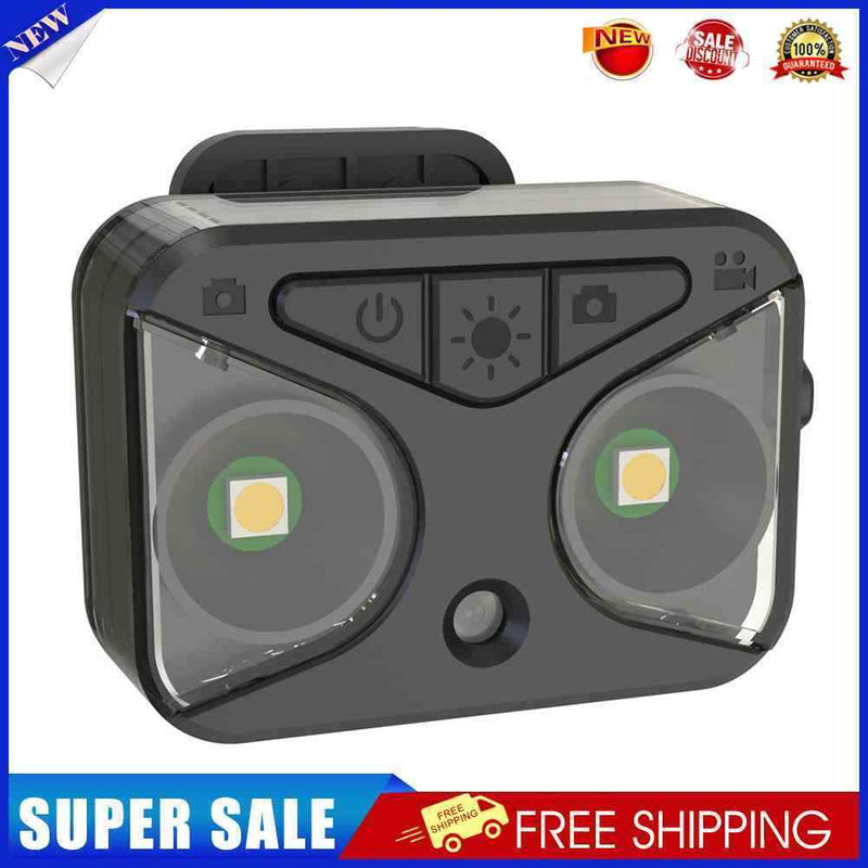 720P MTB Bike Rearview Recorder 2 in 1 Waterproof Cycling Video Cam + LED Lights