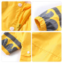 Kids Rain Suit Toddler Raincoat Unisex Baby Waterproof Coverall (Yellow S) Newly