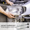 2pcs Car Halogen Lamp Headlight Socket Harness H1 Connector Plug Adapter Wire