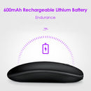 Dual Mode 2.4GHz Wireless + Bluetooth-compatible Mouse Rechargeable PC Mice