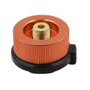 Outdoor Camping Hiking Stoves Adapter Split Gas Furnace Converter (Orange)