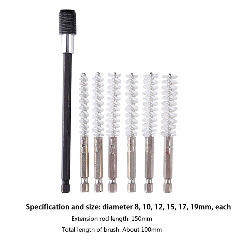 Portable Hex Shank Stainless Steel Wire Twisted Brush for Drill Impact Driv