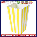 12pcs Favor Candy Treat Popcorn Boxes for Wedding Party Supply(Yellow)