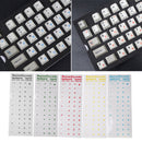 Russian Transparent Waterproof Stickers For PC Laptop Table Letter Keyboard I6O1