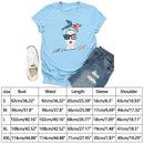 Independence Day America Girl Tea T-Shirt (Blue L)