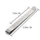 20pcs Stainless Steel Hem Clips Measuring Ruler Sewing Stitch Clips
