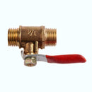 Heavy Duty Brass Ball Valve G1/4 NPT Male to Male Thread-Pipe Fitting Fo G8Q4