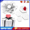 3pcs Explosion Box Hexagonal DIY Photo Album Scrapbooking Box Gift(White)