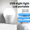 USB Night Bulb Portable Small Book Lamps LED Reading Light (White Light) Newly