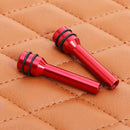 Universal Car Door Lock Knob Aluminum Alloy Door Lock Knob 2 inch (Red) Newly