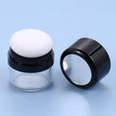 Sponge Puff Container Travel Powder Case Loose Powder Box Portable with Mirror