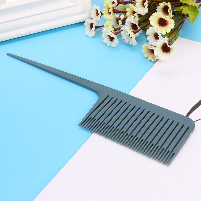 Plastic One-Way Hair Dyeing Tail Comb Professional Hairdressing Highlight Bru