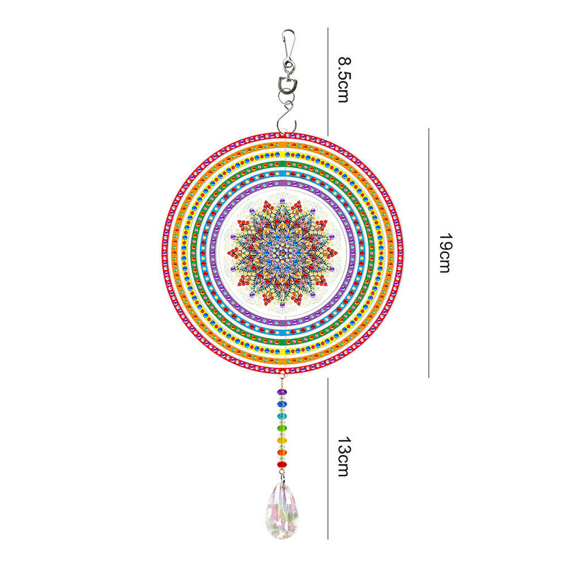 DIY Diamond Painting Double-sided Hanging Rotatable Wind Chime (GSP201) Newly