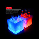 Luminous Portable Champagne Wine Bucket Double Layer Beer Barrel Bar Ice Buckets