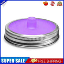 5pcs Wide Mouth Mason Jar Lids Silicone Seal Cover Pickles Cap(Purple)